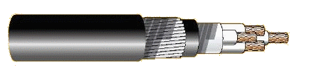 Cáp chống bén cháy theo IEC 60332-3-22, 0.6/1(1.2)kV, ruột đồng, 4 lõi, cách điện XLPE, giáp sợi thép mạ kẽm (hoặc giáp 2 lớp băng thép)
