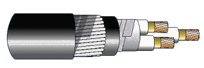 Cáp chống cháy theo IEC 60331-21, 0.6/1(1.2)kV, ruột đồng, 3 lõi, cách điện XLPE, giáp sợi thép mạ kẽm (hoặc giáp hai lớp băng thép)
