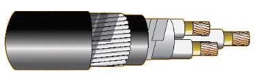 Cáp chống cháy theo BS 6387, 0.6/1(1.2)kV, ruột đồng, 3 lõi, cách điện XLPE, giáp sợi thép mạ kẽm (hoặc giáp hai lớp băng thép)